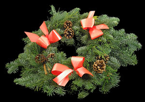 Handmade Traditional Christmas Door Wreaths from The Christmas Wreath Society.