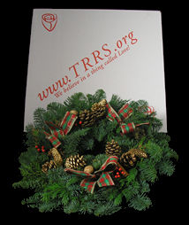 Handmade Traditional Christmas Door Wreaths from The Christmas Wreath Society.