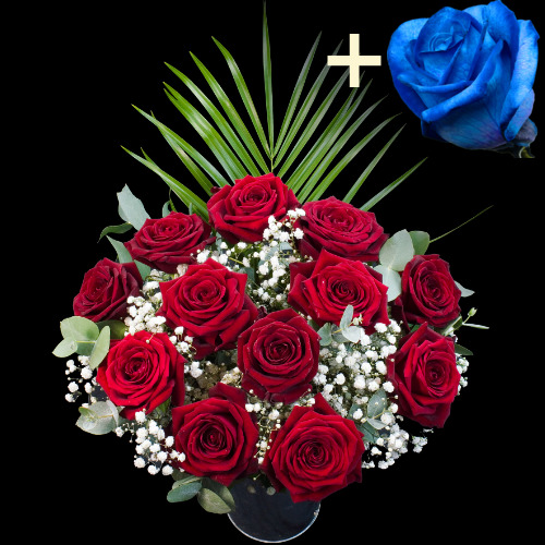 Buy Blue Roses Online with Free Delivery from interROSE