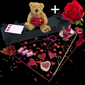 A Single Pink Rose and a Baby Treat