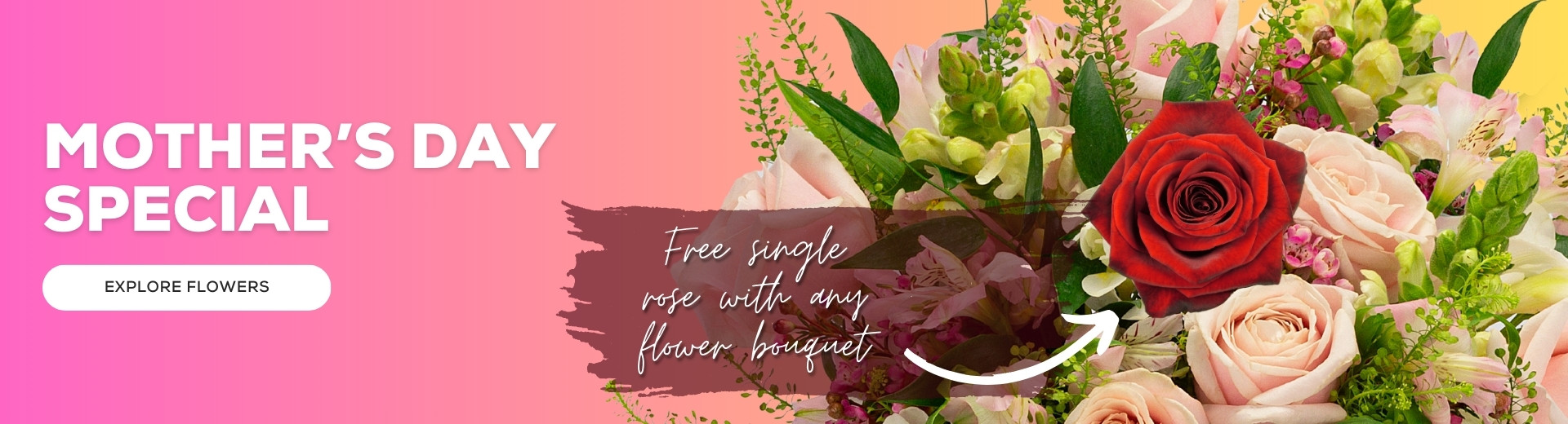 Check out our range of Mother's Day fresh flower bouquets