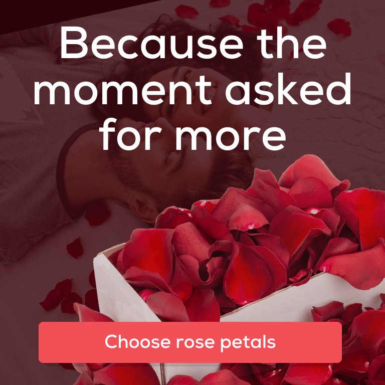 Fresh rose petals - because the moment asked for more