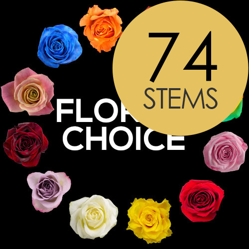 74 Florist Choice Roses