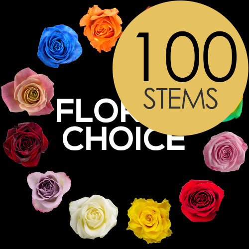 100 Florist Choice Roses