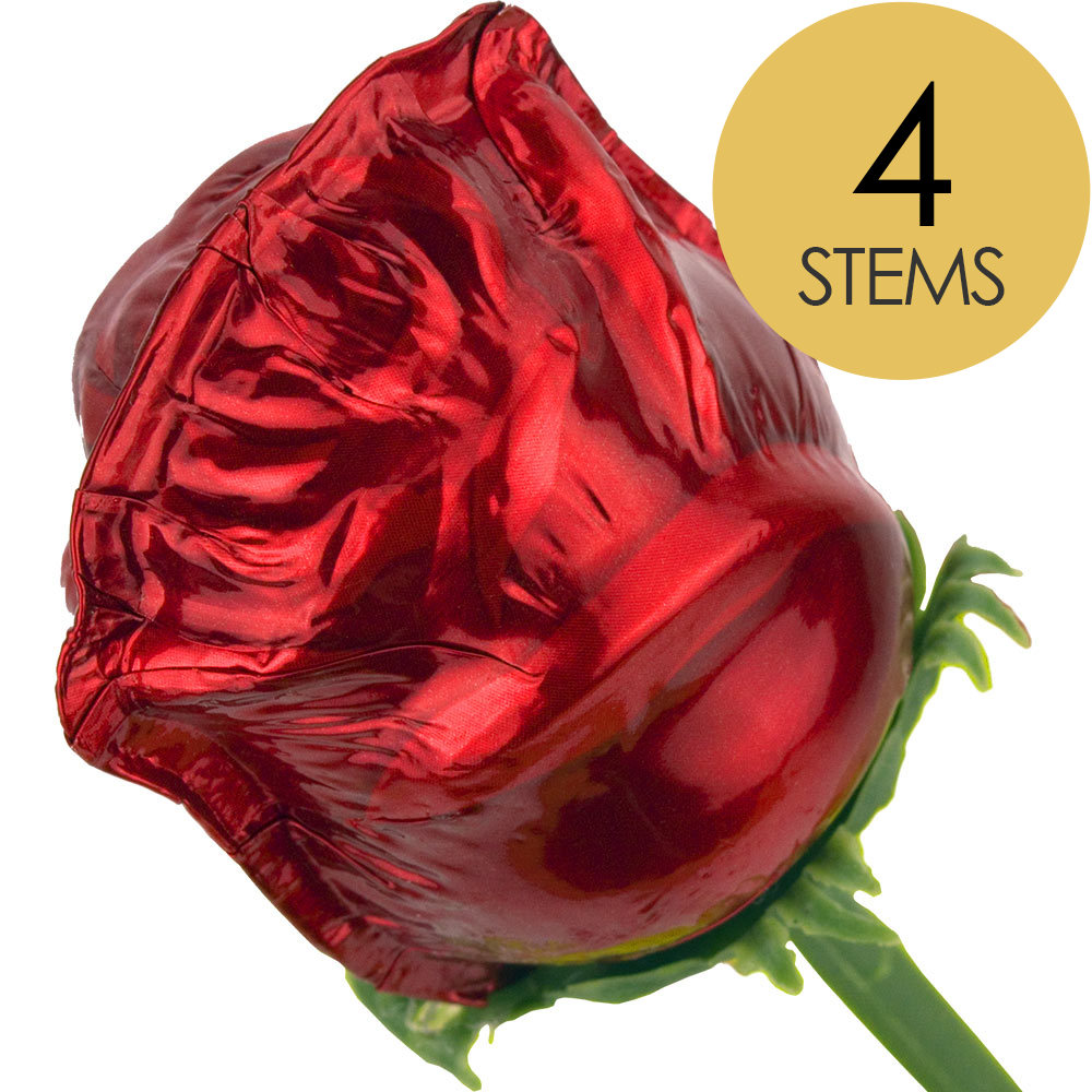 4 Chocolate Roses