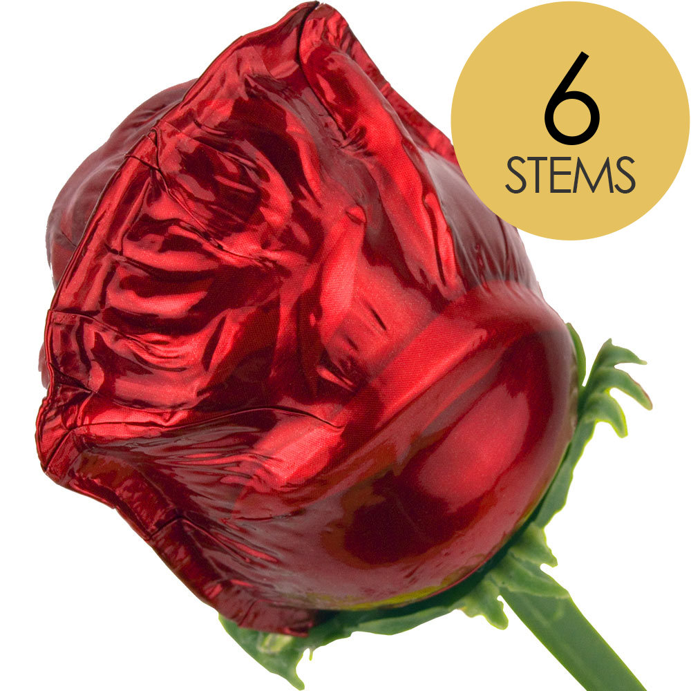 6 Chocolate Roses