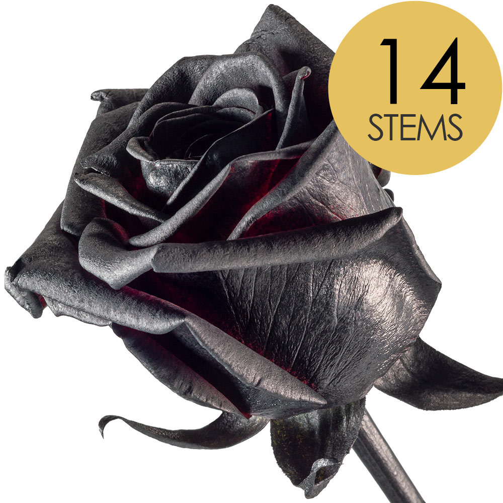 14 Black Roses