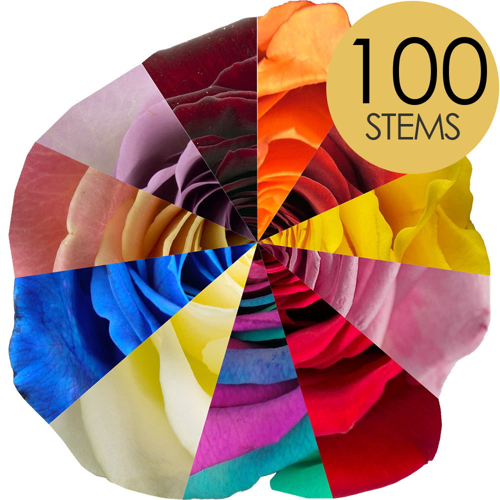 100 Customised Roses