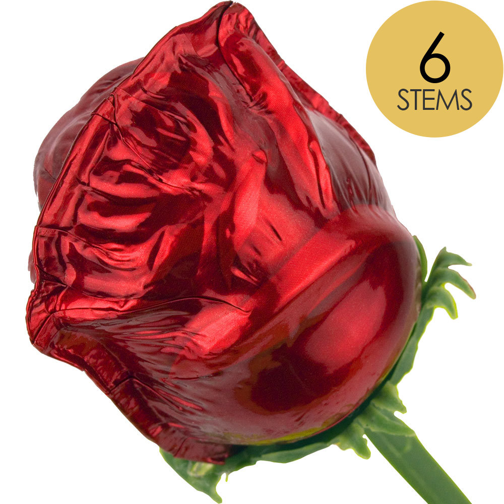 6 Chocolate Roses