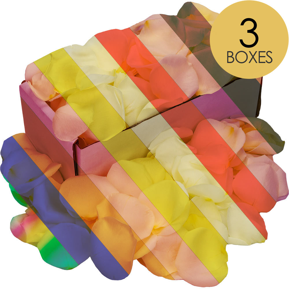 3 Boxes of Customised Rose Petals