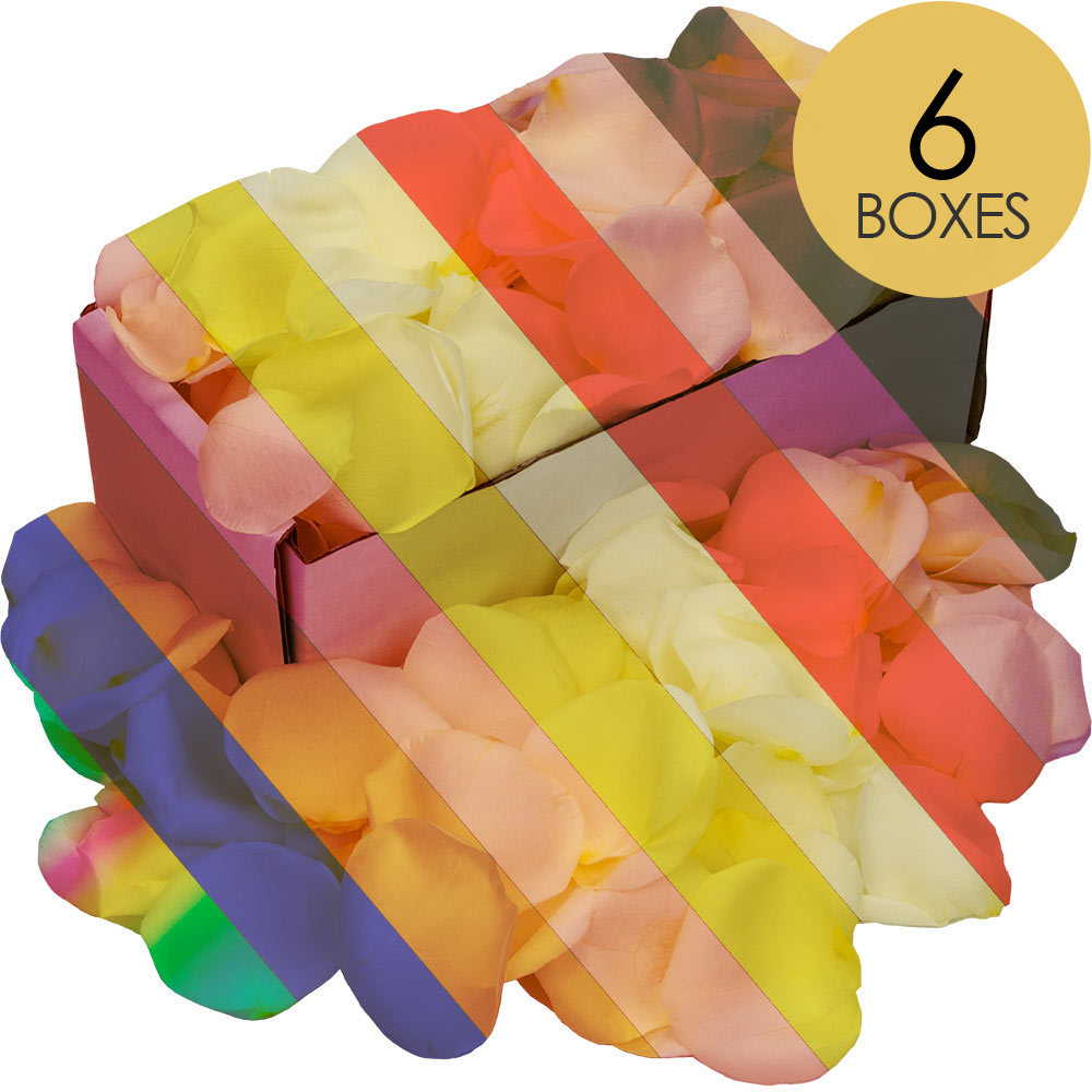 6 Boxes of Customised Rose Petals