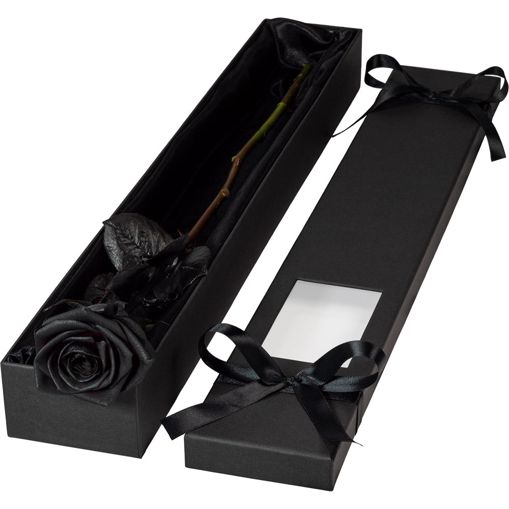 Single Luxury Black Rose image