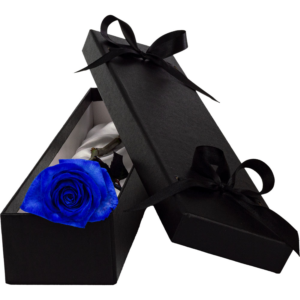 Image of Single Luxury Blue Rose